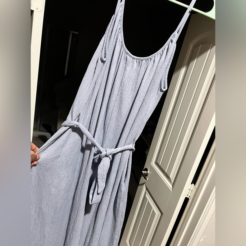 Spaghetti Strap Romper with Tie